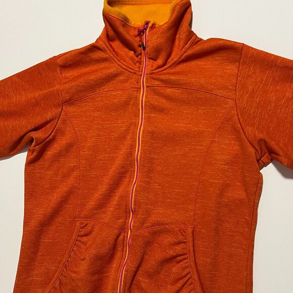 Cabela's Full Zip Sweater Fleece Lined Jacket Outdoor Orange Women's size XL - Picture 1 of 7